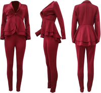 Blazer and Trousers Set - Faylinn-Blue-S-State of Style