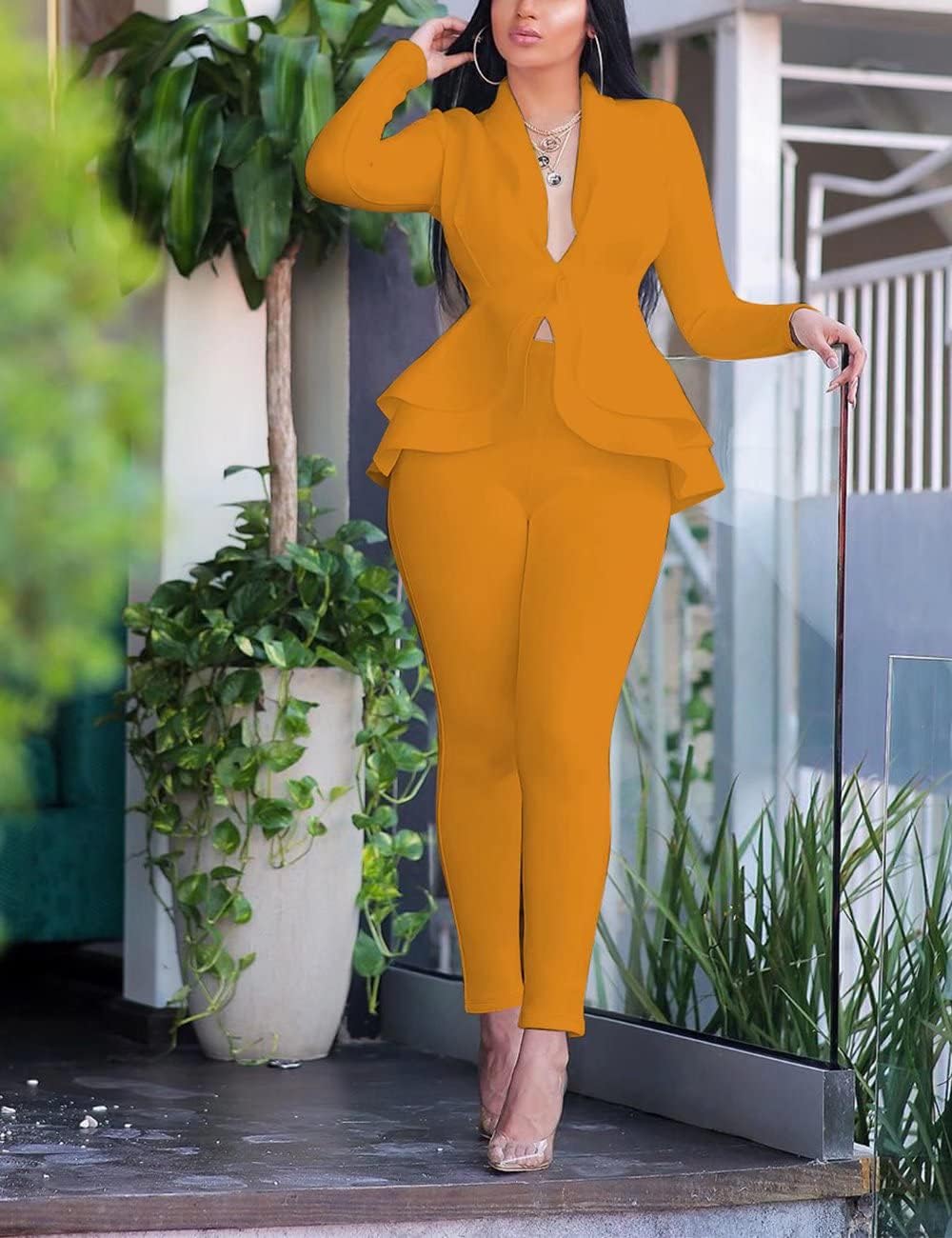 Blazer and Trousers Set - Faylinn-Blue-S-State of Style