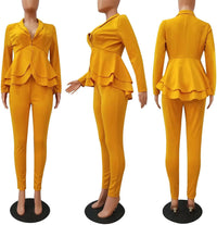 Blazer and Trousers Set - Faylinn-Blue-S-State of Style