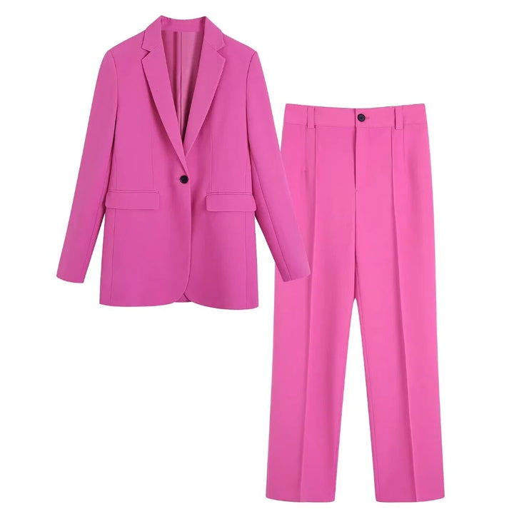 Blazer Suit for Women | Elegant, Tailored & Timeless-Pink-XS-State of Style