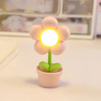 BlossomGlow Small Flower Soothing Table Lamp-Pink-State of Style
