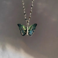 Blue Butterfly Necklace – Elina-State of Style