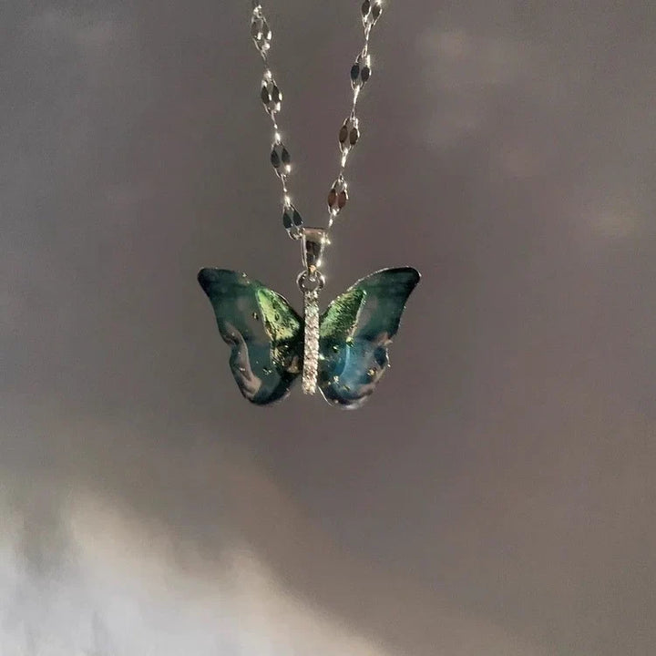 Blue Butterfly Necklace – Elina-State of Style