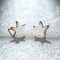 Blue Opal Starfish Earrings - Marina-Opal-Rose Gold-State of Style