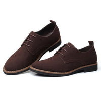 Blue Suede Oxford Sneakers Louis – Casual Comfort & Style-Brown-5.0-State of Style