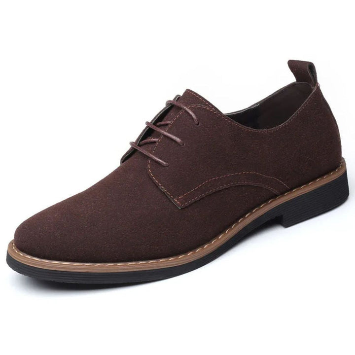 Blue Suede Oxford Sneakers Louis – Casual Comfort & Style-Brown-5.0-State of Style