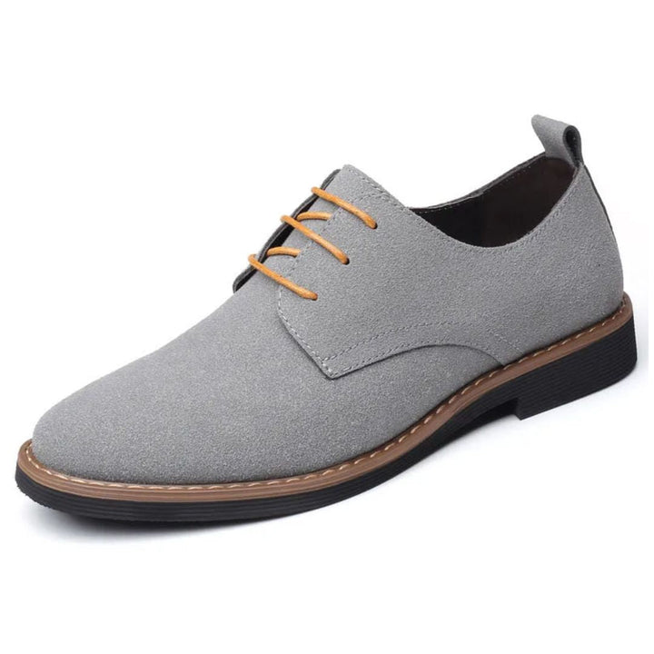 Blue Suede Oxford Sneakers Louis – Casual Comfort & Style-Grey-5.0-State of Style