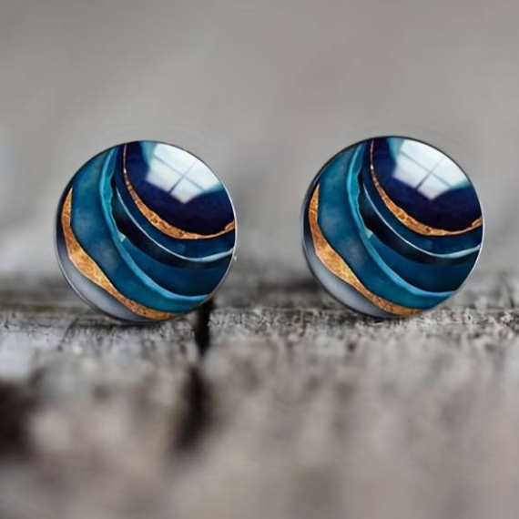 Blue Vintage Earrings - Noor-State of Style