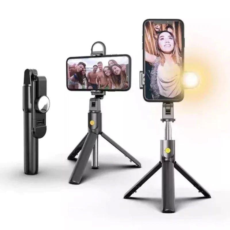 Bluetooth Selfie Stick & Tripod - FlexiShot-Black-State of Style