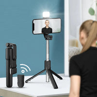 Bluetooth Selfie Stick & Tripod - FlexiShot-Black-State of Style