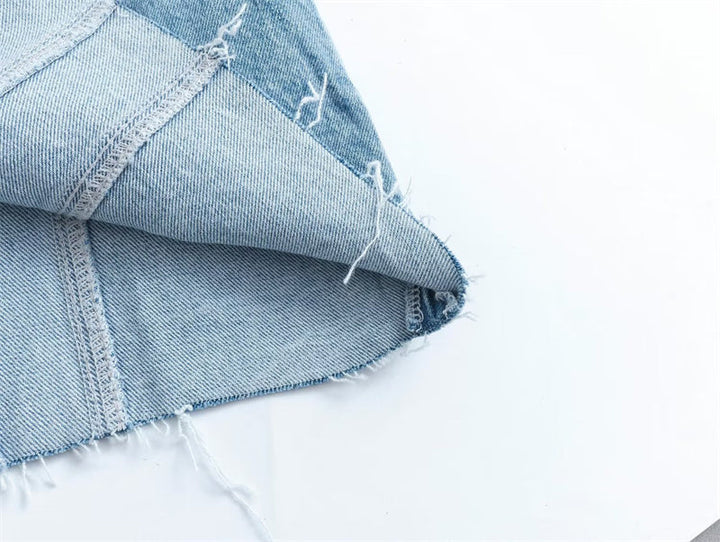 Bobbie Strapless Denim Dress | Cool and Unique-Light Blue-XS-State of Style