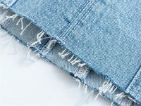 Bobbie Strapless Denim Dress | Cool and Unique-Light Blue-XS-State of Style