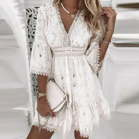 Bohemian Chic Dress - Bella-White-S-State of Style