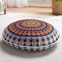 Bohemian Mandala Meditation Floor Cushion-Yellow-State of Style