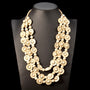 Bohemian Multi-Layered Wooden Bead Necklace-BEIGE-State of Style