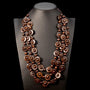 Bohemian Multi-Layered Wooden Bead Necklace-BRAUN-State of Style