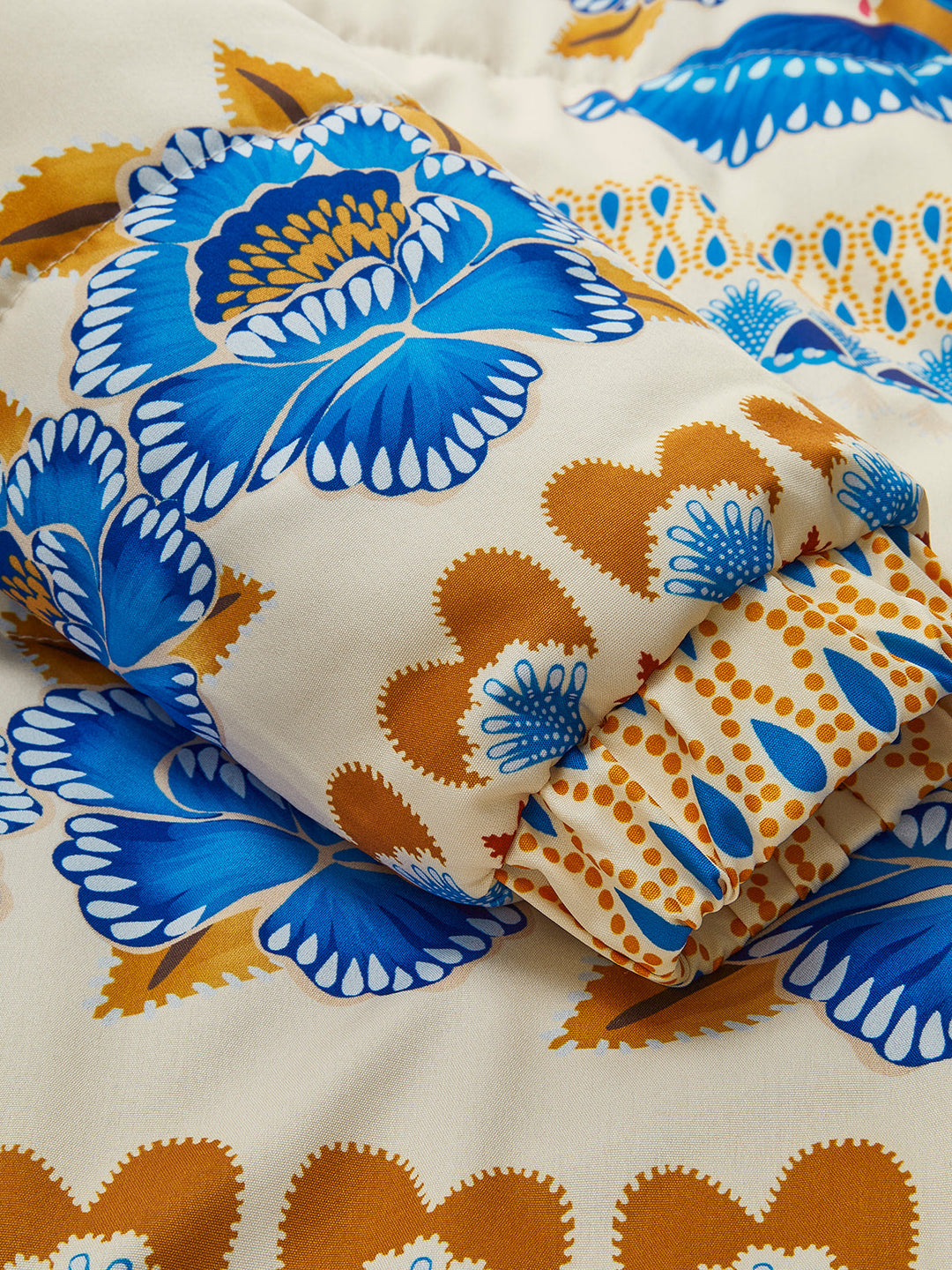 Bohemian Printed Winter Coat with Zip - Zahara-S-State of Style