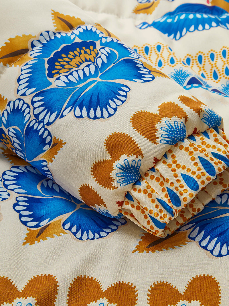Bohemian Printed Winter Coat with Zip - Zahara-S-State of Style