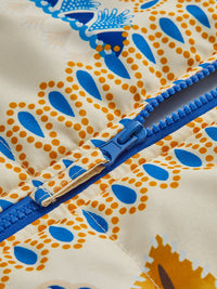 Bohemian Winter Jacket with Print and Zip - Zahara-S-State of Style