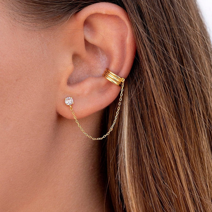 Boho Chic Earrings Set - Amira-Gold-3 Pair Set-State of Style