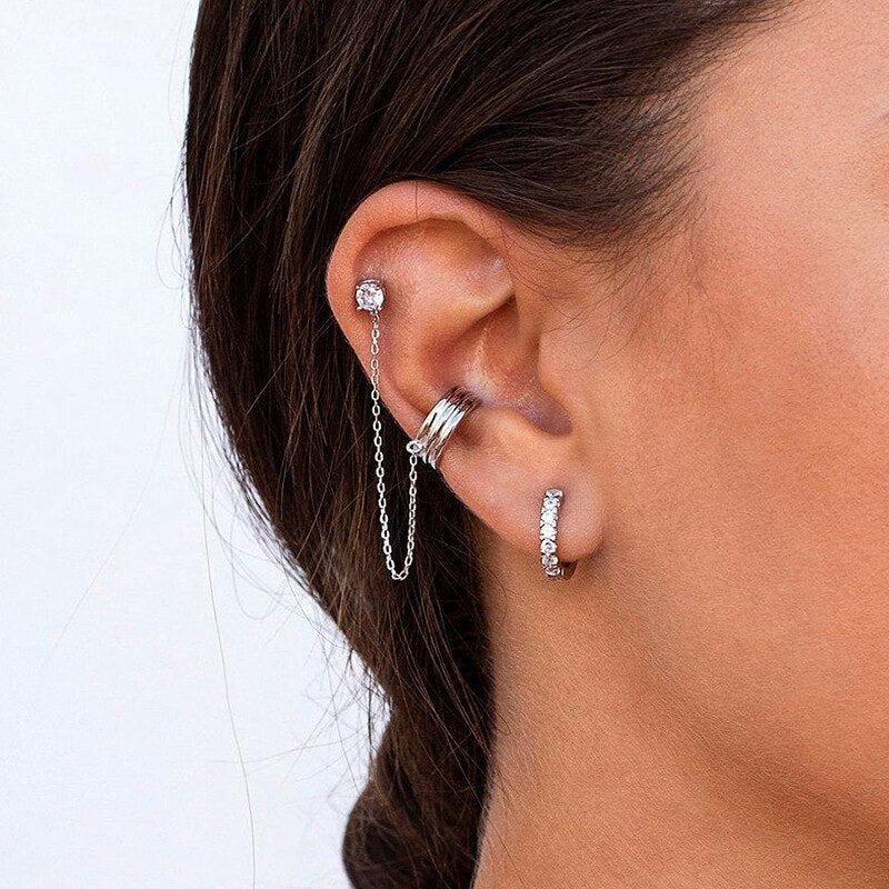 Boho Chic Earrings Set - Amira-Gold-3 Pair Set-State of Style
