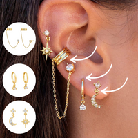 Boho Chic Earrings Set - Amira-Gold-3 Pair Set-State of Style