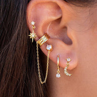 Boho Chic Earrings Set - Amira-Gold-3 Pair Set-State of Style