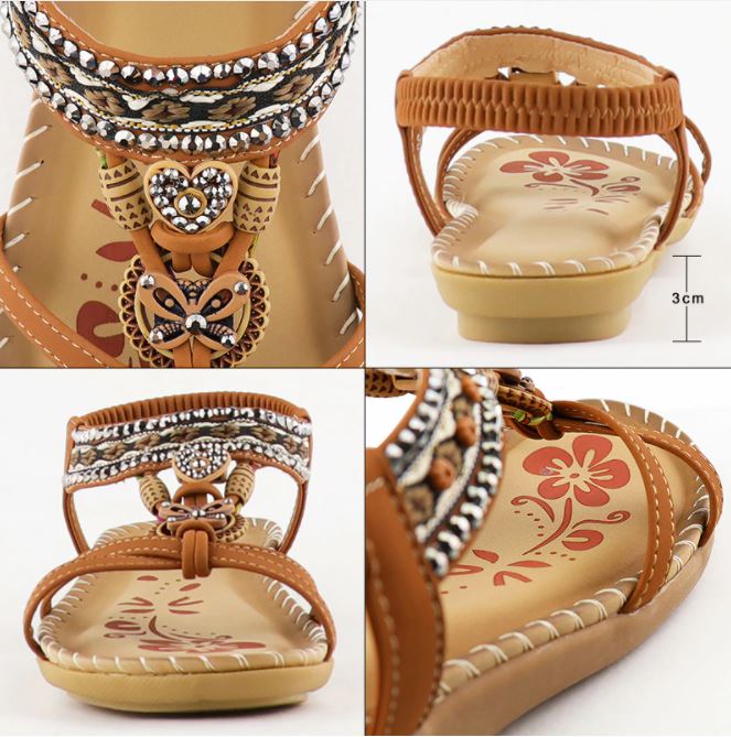 Boho Chic Sandals | Stylish & Comfortable-Black-4.0-State of Style