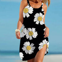 Boho Chic summer dress with floral print – Karla-Black-S-State of Style