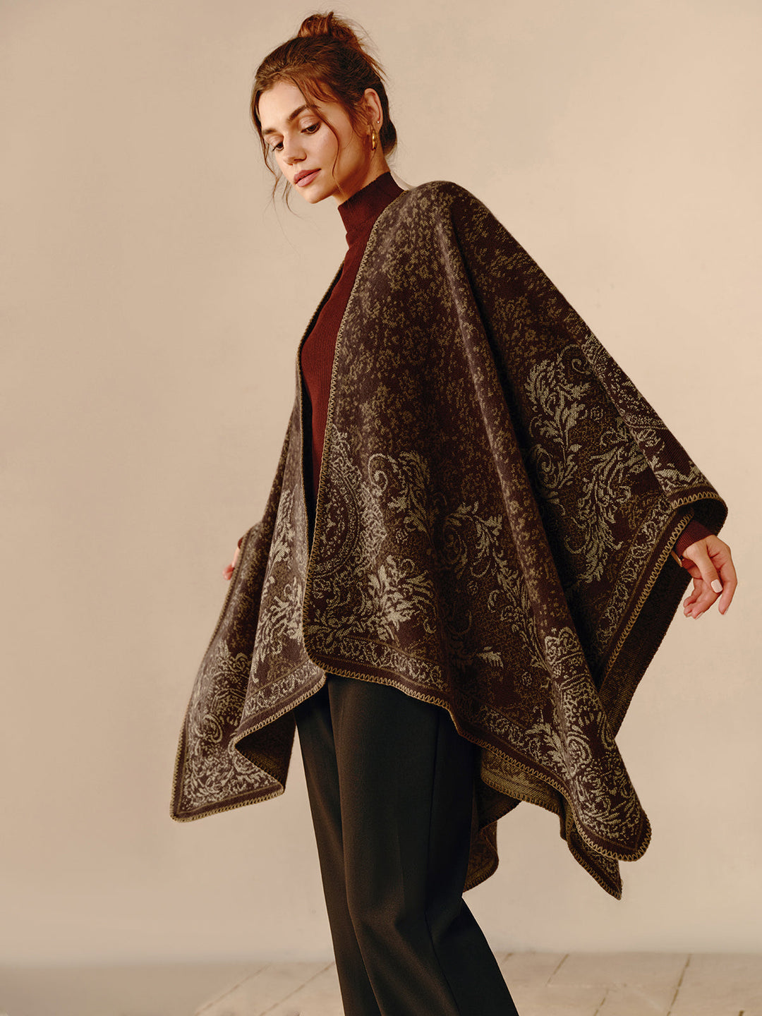 Boho Double Sided Poncho - Seraphina-State of Style