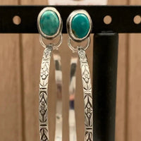 Boho Earrings Vintage Onyx - Esme-Green-State of Style