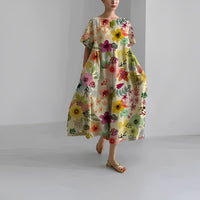 Boho Floral Maxi Dress - FloraChic-LX-45-S-State of Style