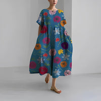Boho Floral Maxi Dress - FloraChic-LX-47-S-State of Style