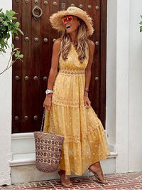 Boho Ibiza Dress - Solana-Yellow-S-State of Style