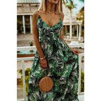 Boho maxi dress with floral pattern for summer - Yara-Red-S-State of Style