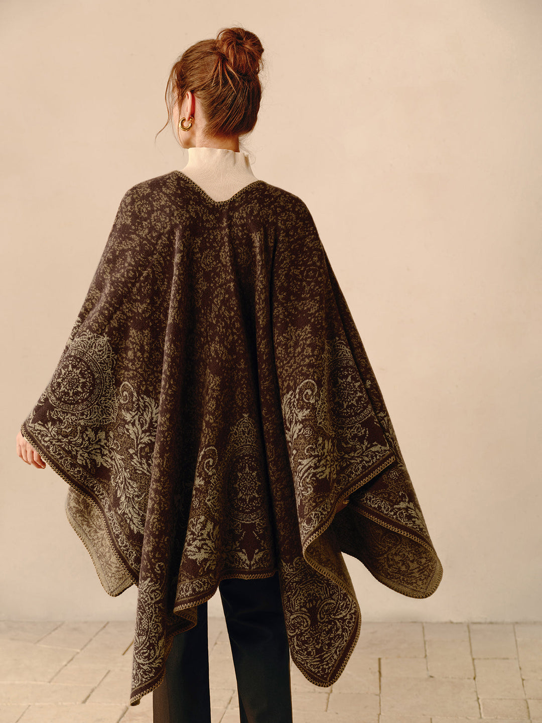 Boho Reversible Poncho - Seraphina-State of Style
