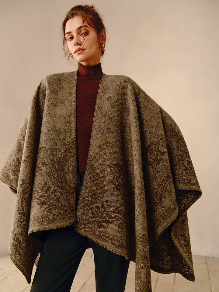 Boho Reversible Poncho - Seraphina-State of Style