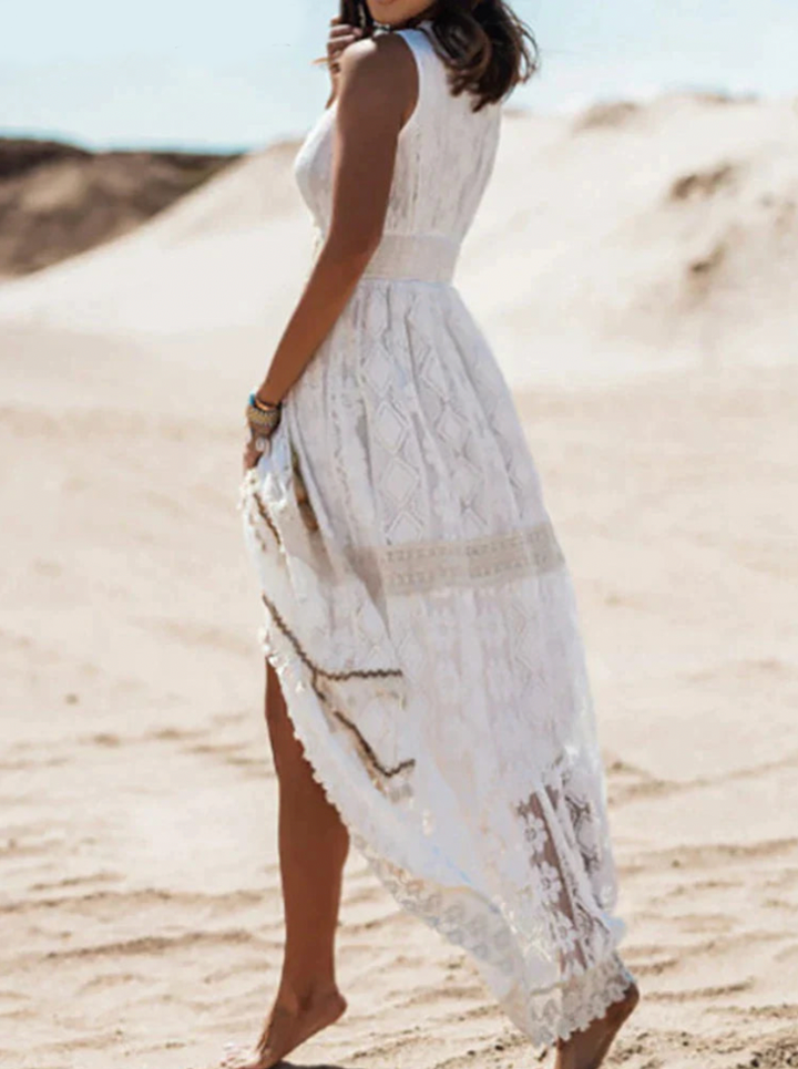 Boho Summer Dress - Esmee-Beige-S-State of Style