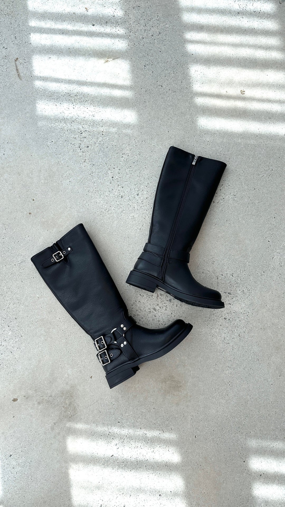 Bold Black Combat Boots - Aris-5-State of Style
