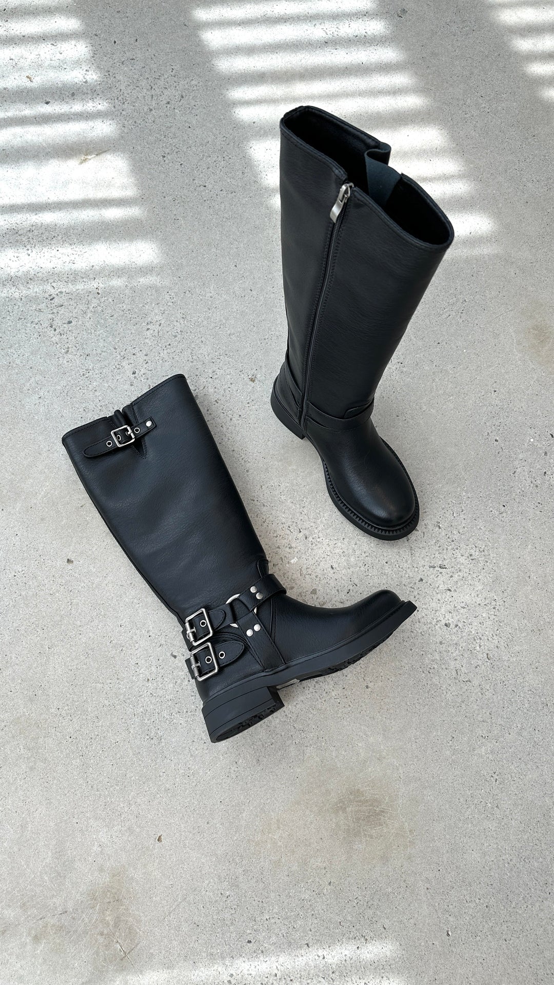 Bold Black Combat Boots - Aris-5-State of Style