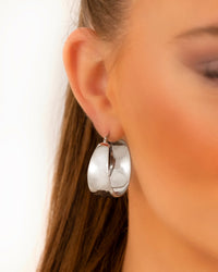 Bold Gold and Silver Statement Hoops-Gold-plated-State of Style