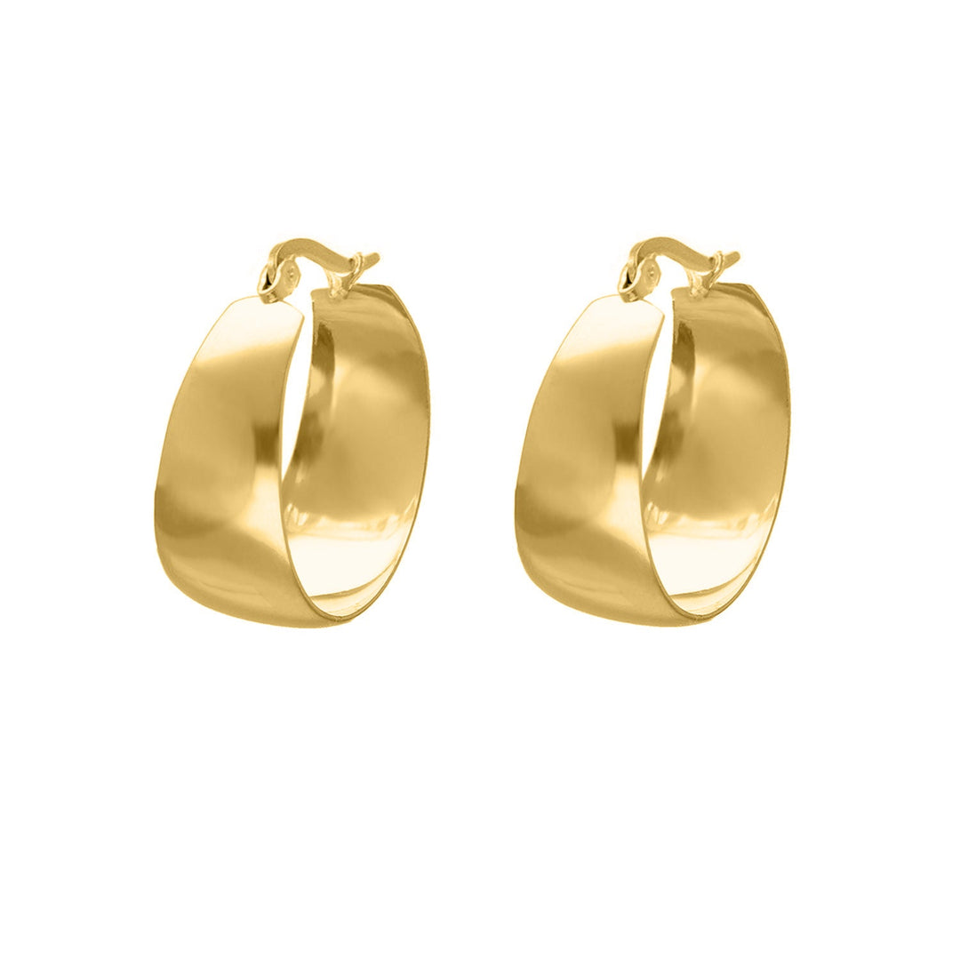 Bold Gold and Silver Statement Hoops-Gold-plated-State of Style