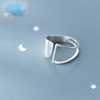 Bold Hollow Geometric Punk Ring-State of Style