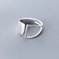 Bold Hollow Geometric Punk Ring-State of Style