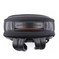 Premium Leather Backpack with Fingerprint Lock – Men’s Anti-Theft Backpack