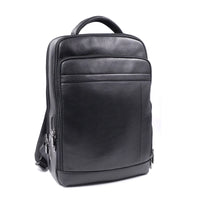 Premium Leather Backpack with Fingerprint Lock – Men’s Anti-Theft Backpack