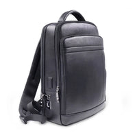 Premium Leather Backpack with Fingerprint Lock – Men’s Anti-Theft Backpack