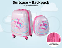 Kids 2-Piece Travel Luggage Set with Backpack – Jungle | Travel | Unicorn