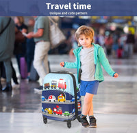 Kids 2-Piece Travel Luggage Set with Backpack – Jungle | Travel | Unicorn