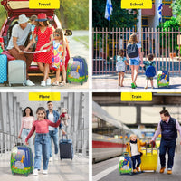 Kids 2-Piece Travel Luggage Set with Backpack – Jungle | Travel | Unicorn